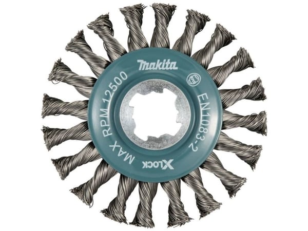 Makita D-73405, Kopp stålbørste, Nedtrykket senter, 11,5 cm, 12500 RPM