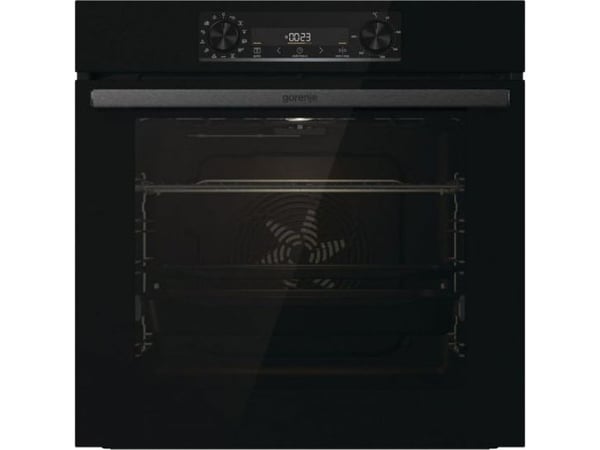 Gorenje Essential BOS6737E06FBG - Ovn - med dampfunksjon - innebygd - fordypning - bredde: 56 cm - dybde: 55 cm - høyde: 59 cm - med selvrens - Kla...