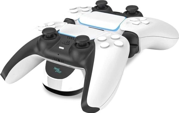Steelplay - Ladestativ - 1 A - 2 utgangskontakter (USB-C) - for Sony DualSense