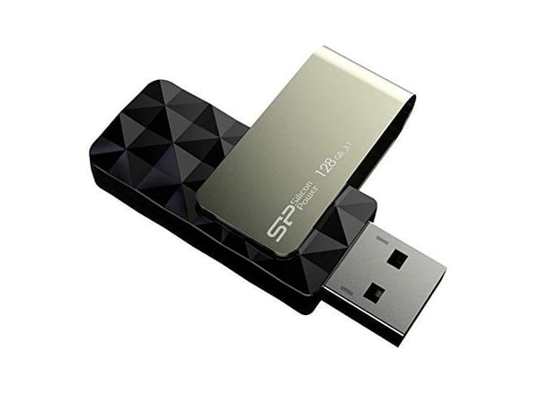 SILICON POWER Blaze B30 - USB-flashstasjon - 128 GB - USB 3.0 - svart