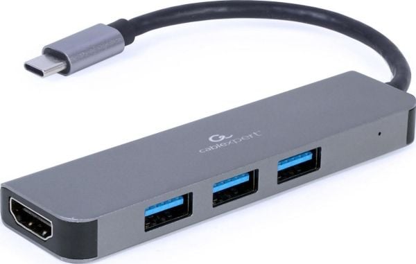 Cablexpert A-CM-COMBO2-01 - Dokkingstasjon - USB-C 3.2 - HDMI