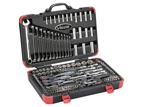 Vigor V3277N pipenøkkelsett 212 deler V3277N (V3277N)