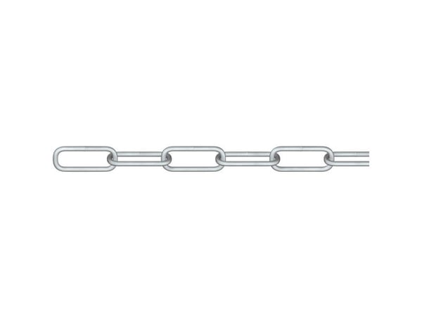 dörner + helmer 171834G kedja silver stål galvaniserad, 30 m