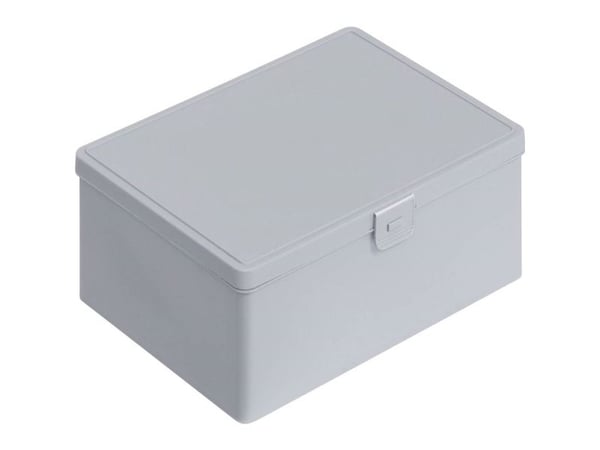 Alutec 66019 boks med hengsel (L x B x H) 180 x 140 x 80 mm grå 1 stk