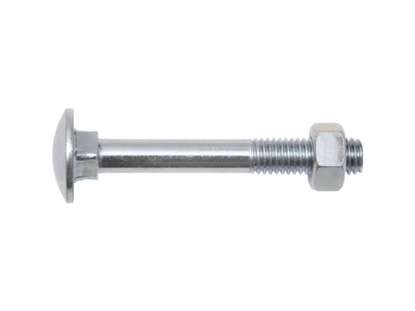 SWG 223 8 80 67 låseskrue 8 mm, 80 mm, firkant DIN 603, stål galvanisert, 25 stk