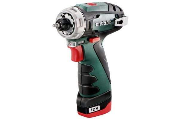 Metabo PowerMaxx BS Basic - Drill/driver - trådløs - 2 hastigheter - nøkkelfri borhylse 10 mm - 34 N·m - 2 batterier - 12 V
