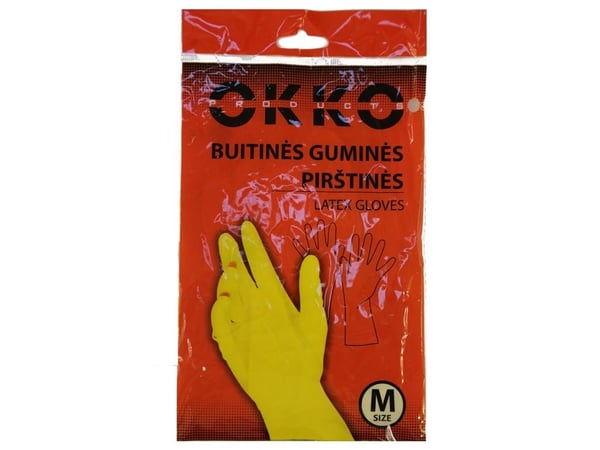 HOUSEHOLD RUBBER GLOVES OKKO M
