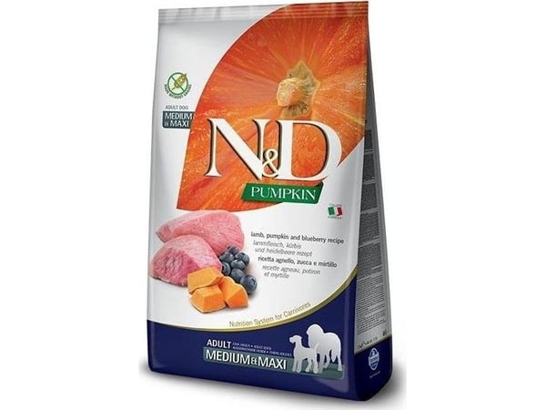 Farmina Pet Food 8010276033369, Voksen, Blåbær, Lam, Gresskar, 12 kg