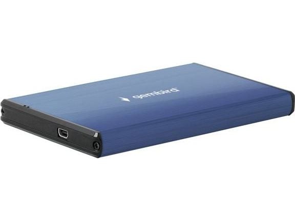 Gembird EE2-U3S-3-DB - Lagringskabinett - 2,5" - SATA - USB 3.0 - dyp blå