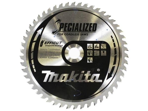 Makita E-12251, Plast, Tre, 19 cm, 2 cm, 8040 RPM, 1,85 mm, Makita