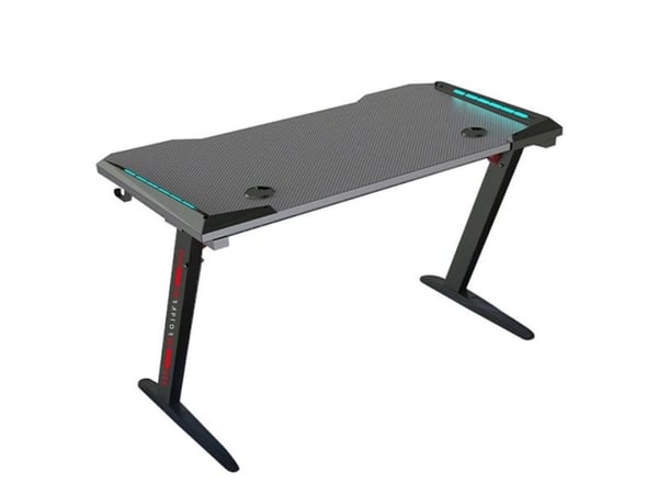 Raptor Gaming GT-100 RGB, Rett, Rektangulær form, Stål, Spilling, Rød/grønn/blå, 1200 mm