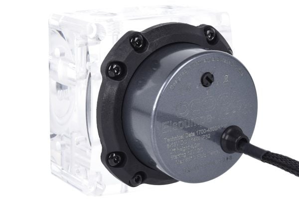 Alphacool Eispumpe VPP755, Pumpe, Akryl glass, Keramisk, Plast, Sort, Sølv, Gjennomsiktig, 83 mm, 80 mm, 87 mm
