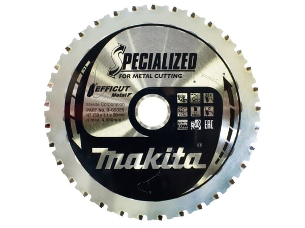Makita Specialized EFFICUT - Sirkelformet sagblad - for tre, metall, aluminium - 150 mm - 33 tenner - for Makita DCS553, DCS553RTJ; LXT DCS553Z