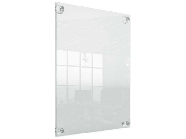 Nobo Premium Plus A3 Klar akrylväggmonterad omställningsbar affischram, 420 x 297 mm, Akryl, Horisontell/Vertikal, Bärbar