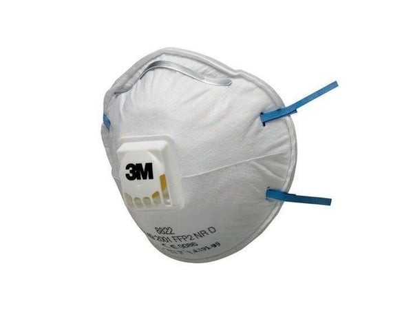 3M 8822C3, FFP2, Valkoinen, 3 kpl, Kupla