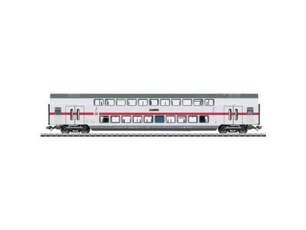 Märklin IC2 Type DBpza 682.2 Bi-Level Intermediate Car, 2nd Class, HO (1:87), 15 år, Lysegrå, 1 stykker