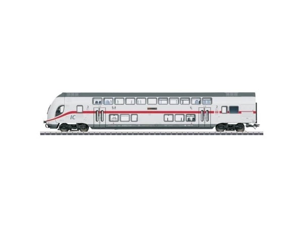 Märklin IC2 Type DBpbzfa 668.2 Bi-Level Cab Control Car, 2nd Class, HO (1:87), 15 år, Lysegrå, 1 stykker