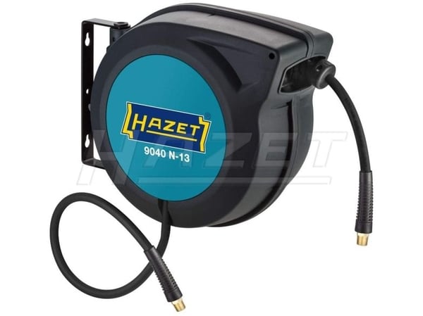 HAZET 9040N-13, Vegg-montert Hjul, Automatisk, Funksjonell, Sort, Blå, Plast, Polymer, Vegg-montert