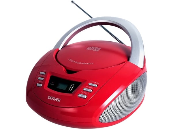 DENVER TCU-211RED - Boomboks - 2 watt - rød