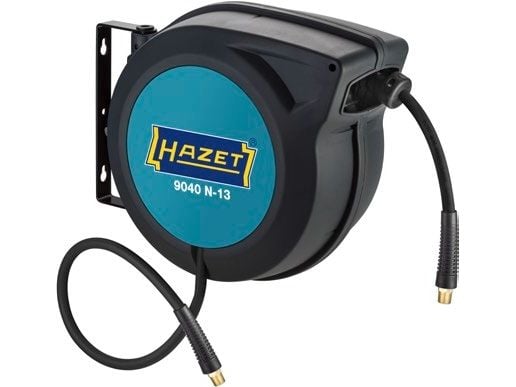 HAZET 9040N-13, Vegg-montert Hjul, Automatisk, Funksjonell, Sort, Blå, Plast, Polymer, Vegg-montert
