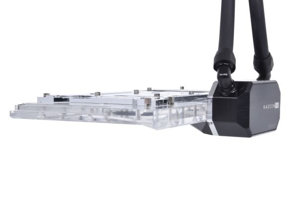 Alphacool Eiswolf 2 AIO, Alt-i-ett væskekjøler, 12 cm, 119,8 m³/t, Svart, Gjennomsiktig