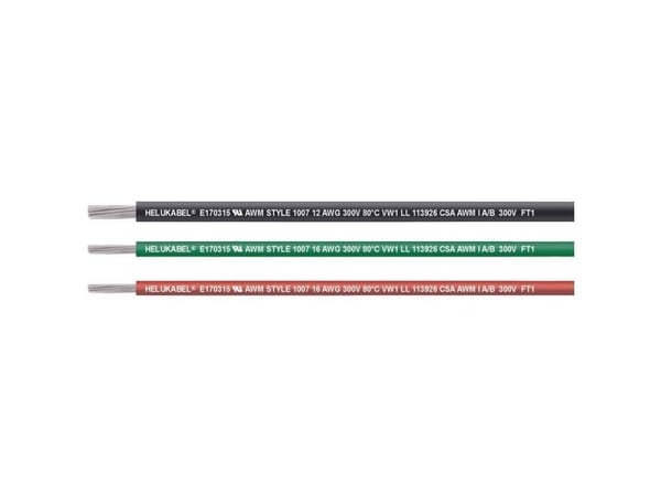 Helukabel 62401-152 Enkeltråd UL-CSA 1 x 1,31 mm² Svart 152 m