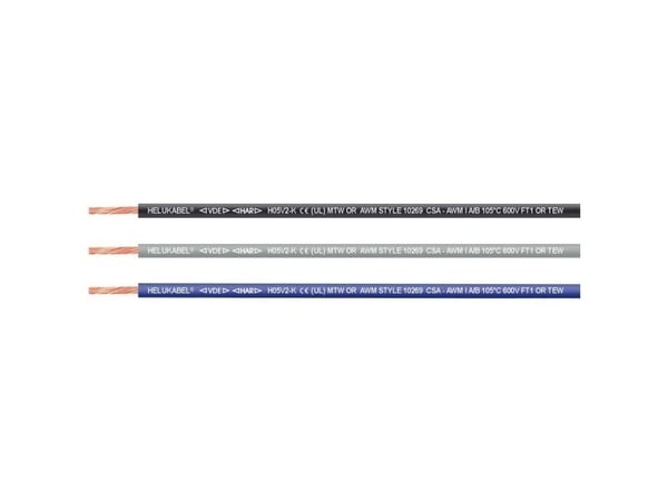 HELUKABEL 65492-2500 enkelledare H05V2-K 1 x 0,75 mm² mörkblå/vit 2500 m
