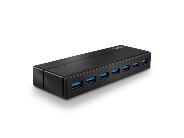 Lindy 43228, USB 3.2 Gen 1 (3.1 Gen 1) Type-A, USB 3.2 Gen 1 (3.1 Gen 1) Type-A, USB 3.2 Gen 1 (3.1 Gen 1), 5000 Mbit/s, Svart, Plast