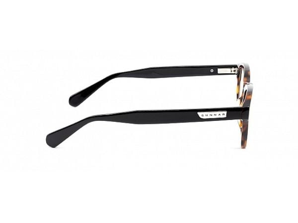 Gunnar Optiks Emery, Rectangle, Game, Black, Yellow, Acetate, Wide fit, Clear