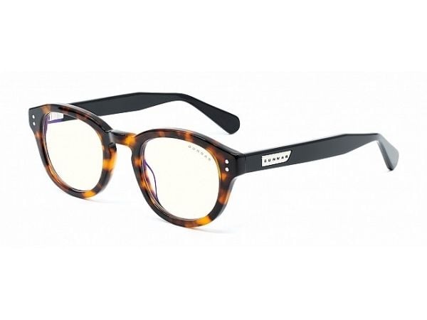 Gunnar Optiks Emery, Rectangle, Game, Black, Yellow, Acetate, Wide fit, Clear