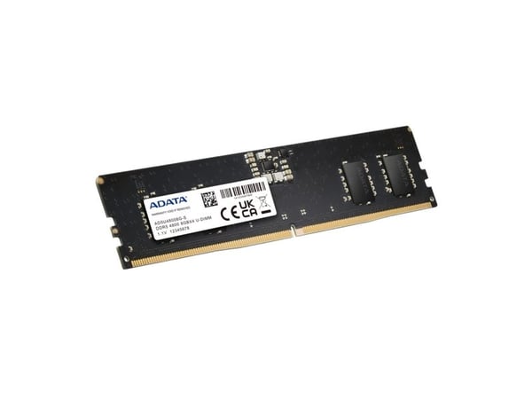 ADATA - DDR5 - modul - 8 GB - DIMM 288-pin - 4800 MT/s / PC5-38400 - CL40 - 1.1 V - ej buffrad - on-die ECC - svart
