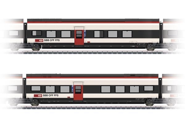 Märklin Add-On Car Set 2 for the Class RABe 501 Giruno, HO (1:87), 15 år, 2 stykker