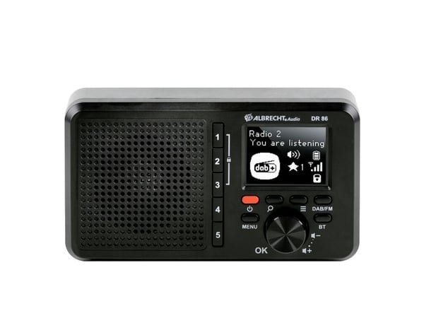 Albrecht DR 86, Personlig, Digital, DAB+, FM, 87,5 - 108 MHz, 174 - 240 MHz, LCD