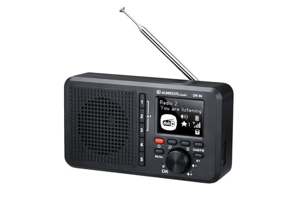 Albrecht DR 86, Personlig, Digital, DAB+, FM, 87,5 - 108 MHz, 174 - 240 MHz, LCD