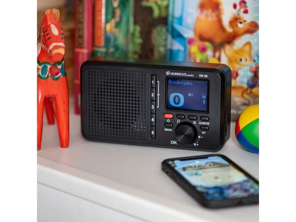 Albrecht DR 86, Personlig, Digital, DAB+, FM, 87,5 - 108 MHz, 174 - 240 MHz, LCD