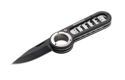 Hultafors premium foldekniv - Sort coated aluL m/rustfri knivblad & låsning af knivblad Hultafors premium foldekniv - Sort coated aluL m/rustfri knivblad & låsning af knivblad