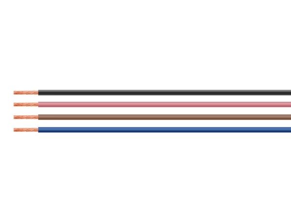 HELUKABEL LifY, Lågspänningskabel, Röd, Polyvinylklorid (PVC), Koppar, 1 x 0.5 mm ², 5,5 kg/km