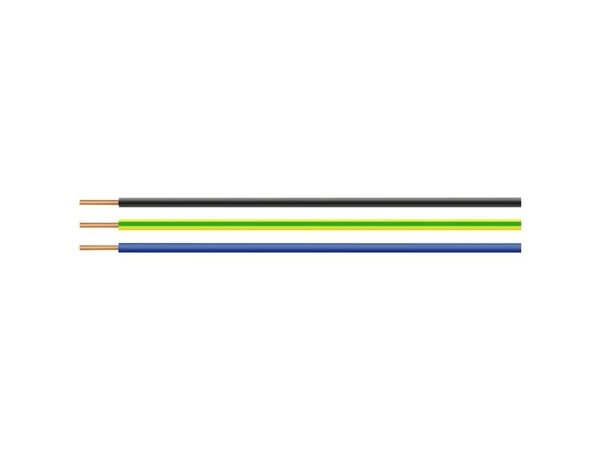 Helukapeli 28786-100 Yksijohtiminen H07V-U 1 x 1,50 mm² Vihreä-keltainen 100 m