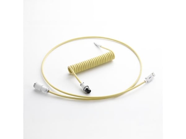 CableMod PRO Series - Tastaturkabel - USB (hann) til 24 pin USB-C (hann) - 1.5 m - rullet sammen - lemon ice
