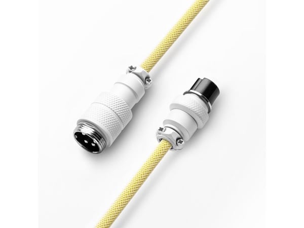CableMod PRO Series - Tastaturkabel - USB (hann) til 24 pin USB-C (hann) - 1.5 m - rullet sammen - lemon ice
