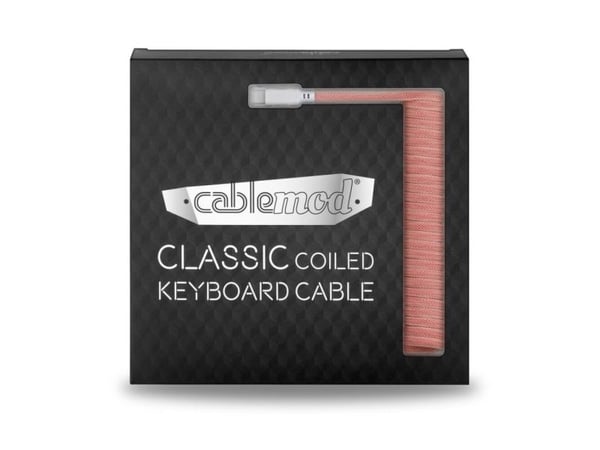 CableMod Classic - Tastaturkabel - USB (hann) til 24 pin USB-C (hann) - 1.5 m - rullet sammen - orangesicle (white on orange)