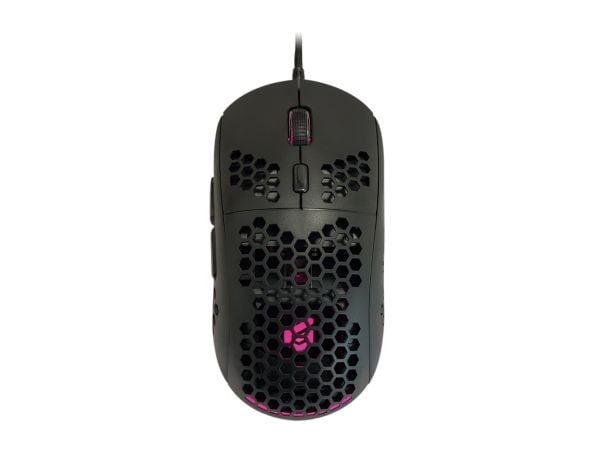 Conceptronic DJEBBEL04B 6D - Mus - honeycomb shell - høyrehendt - optisk - 6 knapper - kablet - USB 2.0 - svart