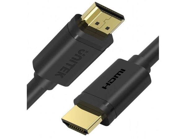 Unitek - HDMI-kabel med Ethernet - HDMI hann til HDMI hann - 30 cm - skjermet - svart - 4K 30Hz støtte