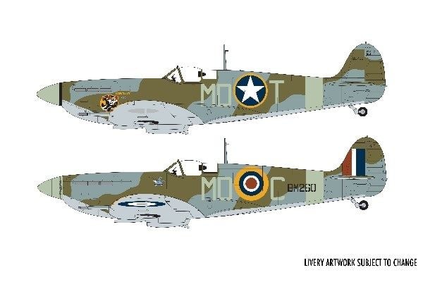 Airfix Supermarine Spitfire Mk.Vb, Flymodell med fastvinge, Monteringssett, 1:48, Spitfire Mk.Vb, Alle kjønn, Plast