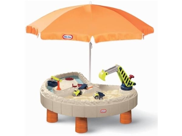 Little Tikes Builders Bay Sand & Water Table, Sand og vann-bord, 2 år, Plast, Beige, Grå, Oransje