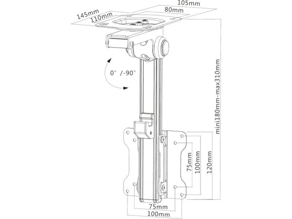InLine takfäste 23163A 13'' - 27''