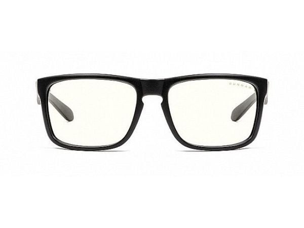 Gunnar Optiks Intercept, Rektangel, Spilling, Sort, Nylon-polymer, Bred passform, Klar