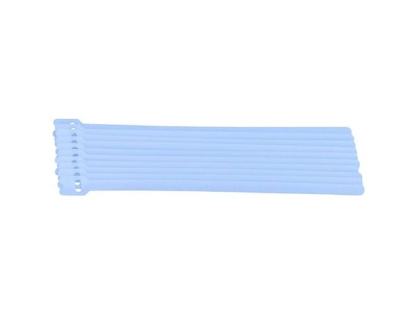 TRU COMPONENTS 801-010 bagbånd kabelbindare för samling, statisk loop, vit – 10 st