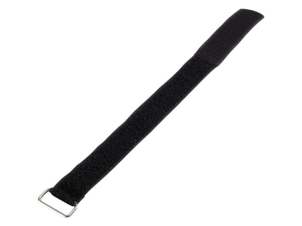 Basetech 98001c376 Tarranauha valjailla Velcro staattinen silmukkaosa (P x L) 400 mm x 30 mm Musta 1 kpl