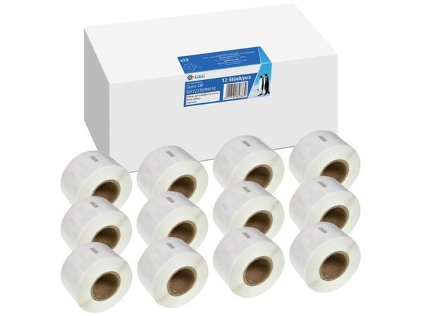 G&amp;G tarrat 28 x 89 mm 12 kpl BM-D-G-99010-12 Osoitetarrat osoitteeseen